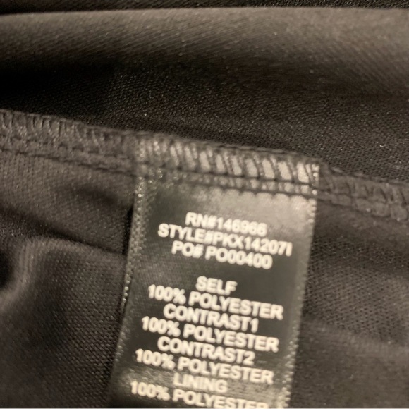 Crystal Doll Black /Beige Sequined High Low Formal Dress Size 0 - Picture 9 of 14